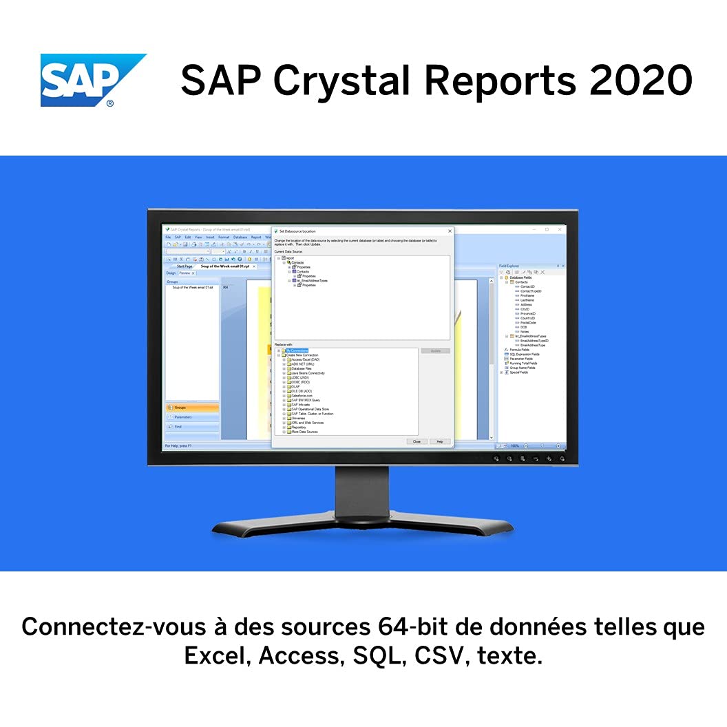 SAP Crystal Reports 2020 Reporting software | Standard | PC | Code d'activation PC - envoi par email