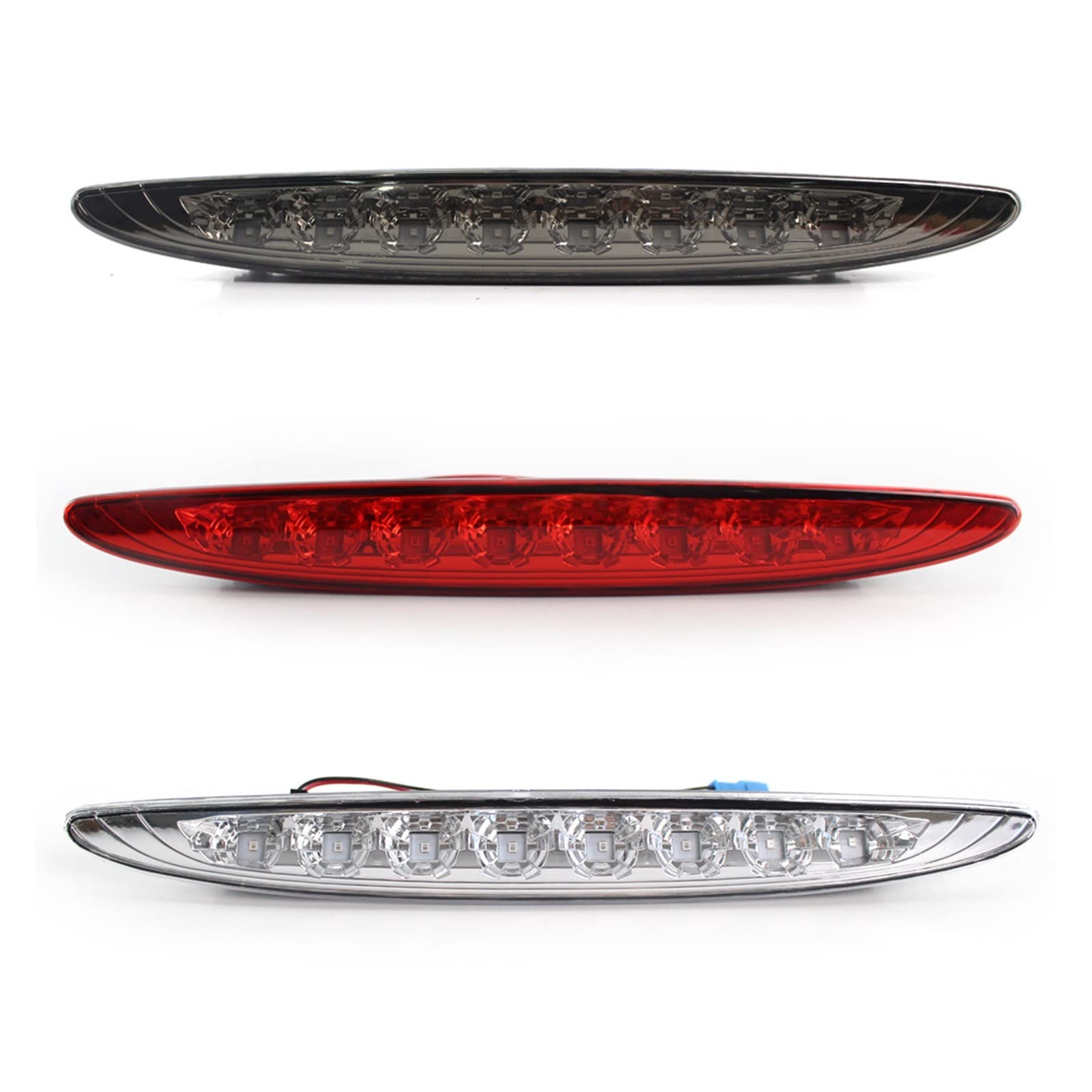 Luce del Freno Rosso/Bianco/Lente Fumo LED Posteriore 3a Terza Luce di Stop Lampada per Cooper R50 R53 2002-2006 (Colore : Rosso)