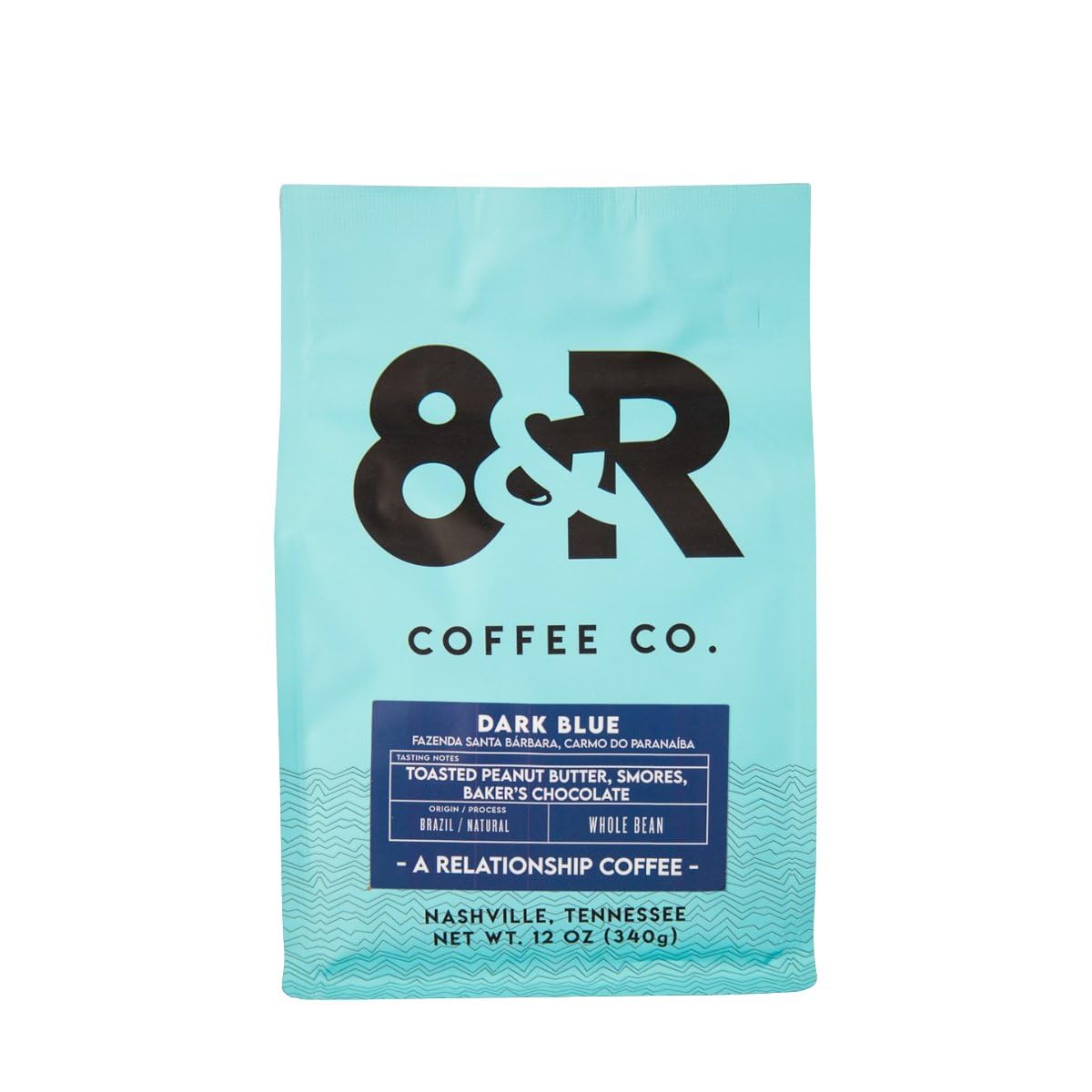 Café en Grano Dark Blue Brazil - 8th & Roast Coffee Co. - 12 oz