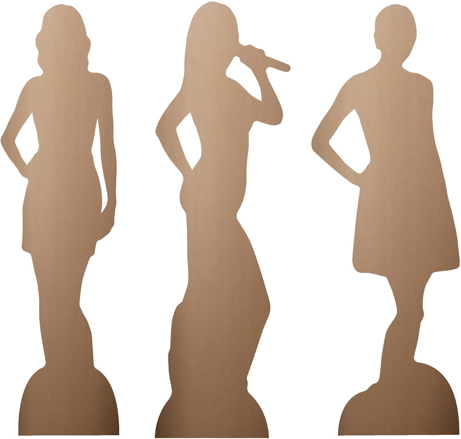 Star Cutouts CS1191 T Singer Three Pack Shelf Top Cardboard Cutouts Height 31cm - Ideal for Music Theme, Parties, Birthdays & Fans, Room Decorations & Events