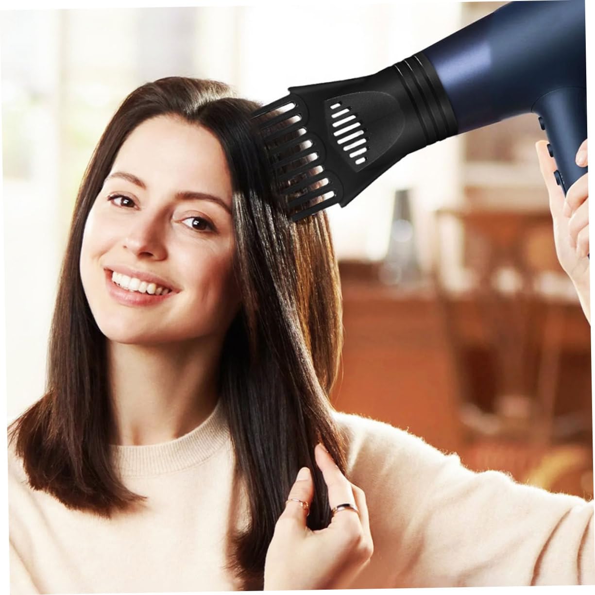 4 Sätze Haartrocknerzubehör Diffusortrockner Föhnkonzentrator Haartrockner mit Diffusor Fonds haarföhn Haartrocknerdüse Düsen für Haartrockner-Ersatz Nylon Black
