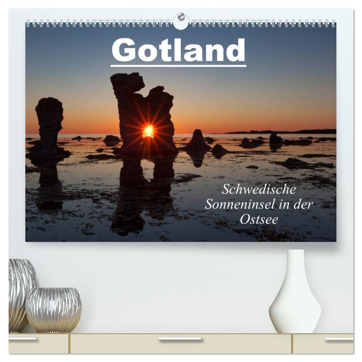 Gotland - Sonneninsel in der Ostsee (hochwertiger Premium Wandkalender 2026 DIN A2 quer), Kunstdruck in Hochglanz: Insel Gotland - die Perle Schwedens (CALVENDO Orte)