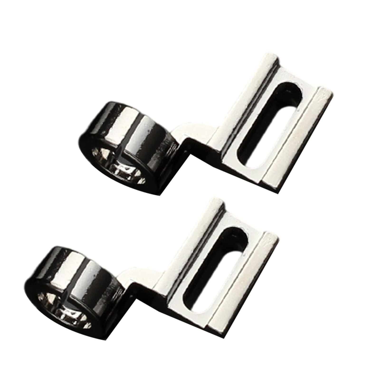 Jazuaiao 2Pcs High Shank Low Shank Short Quilting Embroidery Presser Foot, Sewing Embroidery Presser Feet High Efficiency Sewing