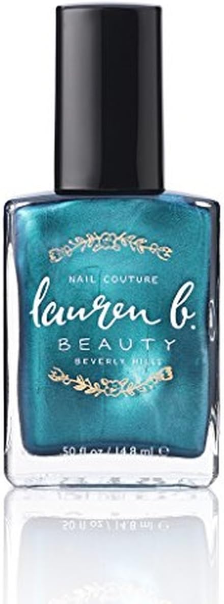 Nail Polish teal metallic, ivy at the shore, 7 free, Vegan, healthy polish by Lauren B.