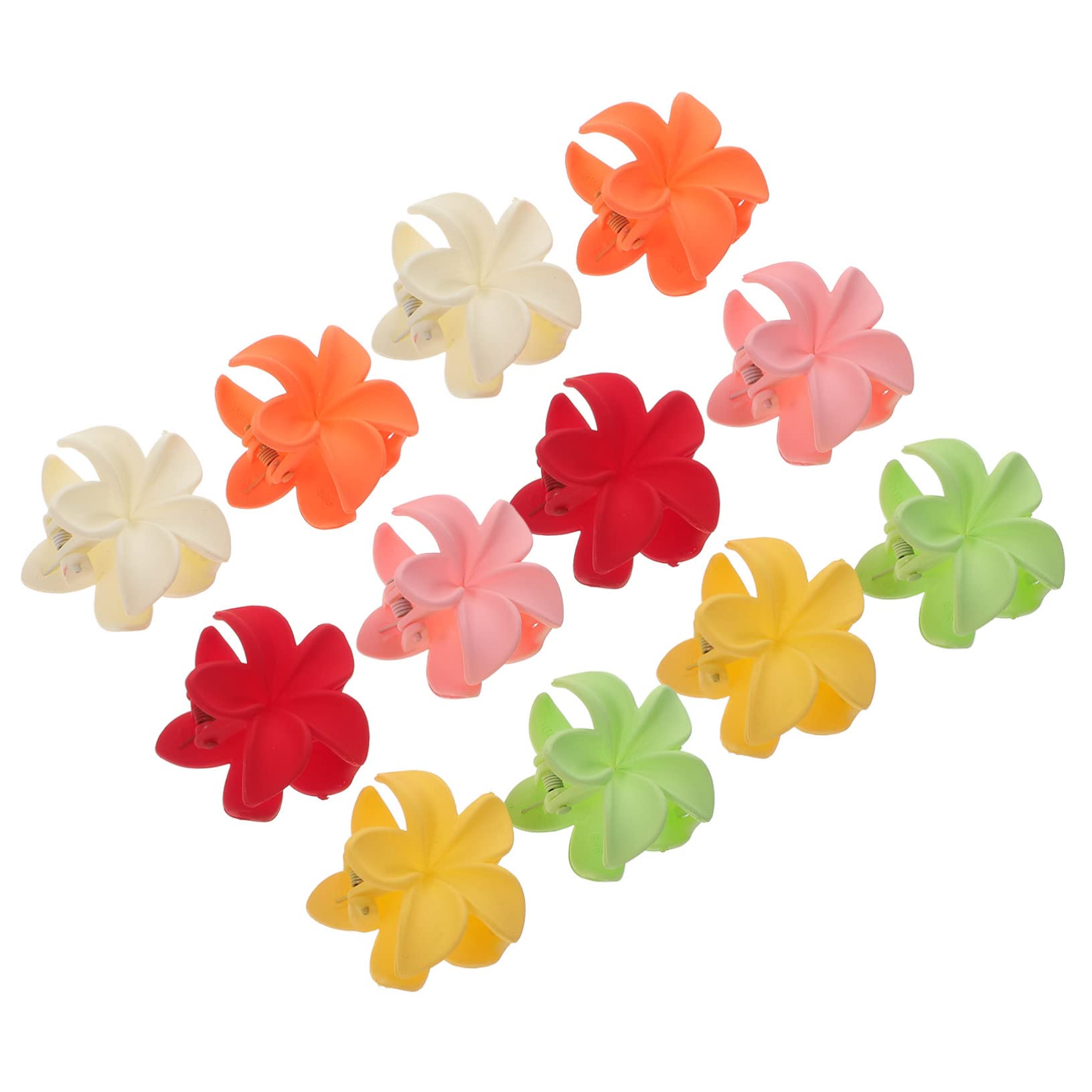 MAGICLULU 4 Sets Einzigartige Blumen-haarspangen Große Hawaii-blumen-haarspangen Für Frauen Starker Halt Für Lockiges Haar 12 Stück * 4