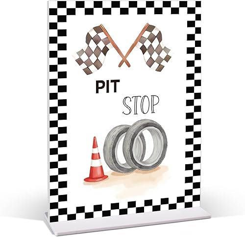 Miniatura 33 de Decoración de cumpleaños de coche de carreras, letrero de límite de velocidad 3, Fast One, decoración de fiesta de cumpleaños de auto de carreras