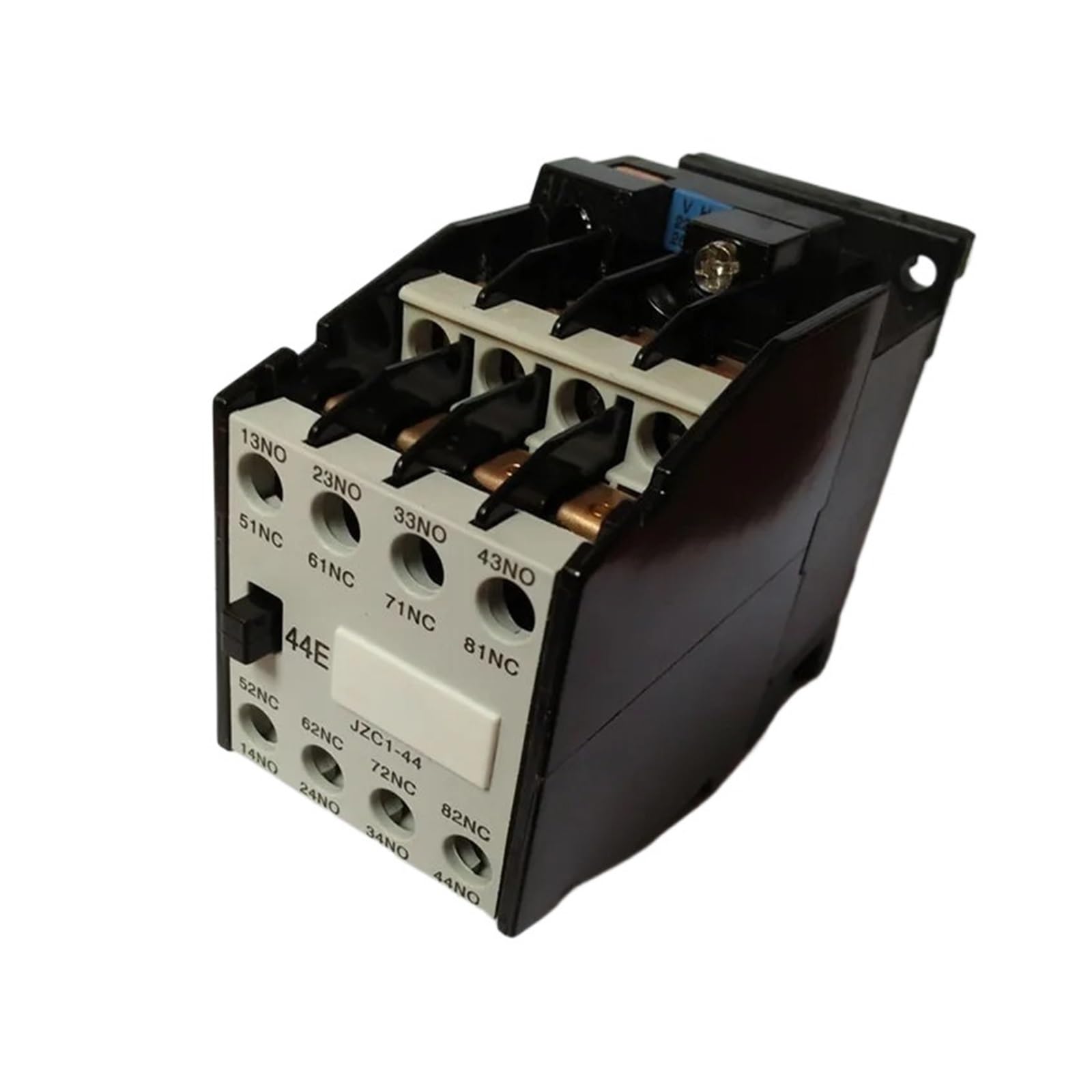 JZC1-44 Relè contattore CA 220V Bobina 3 fasi poli 4NO + 4NC 35mm DIN