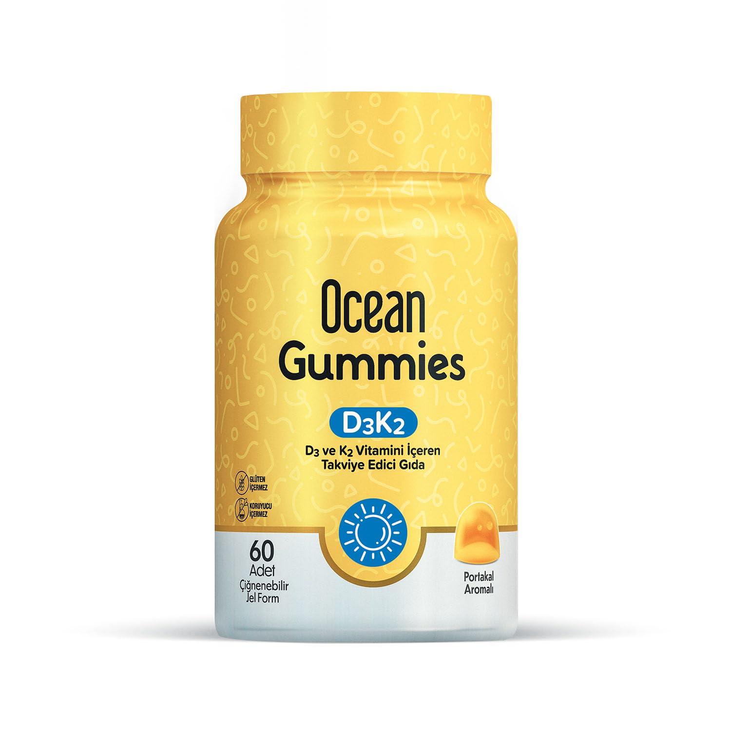 Ocean Ocean Gummies D3k2 Çiğnenebilir Jel Form