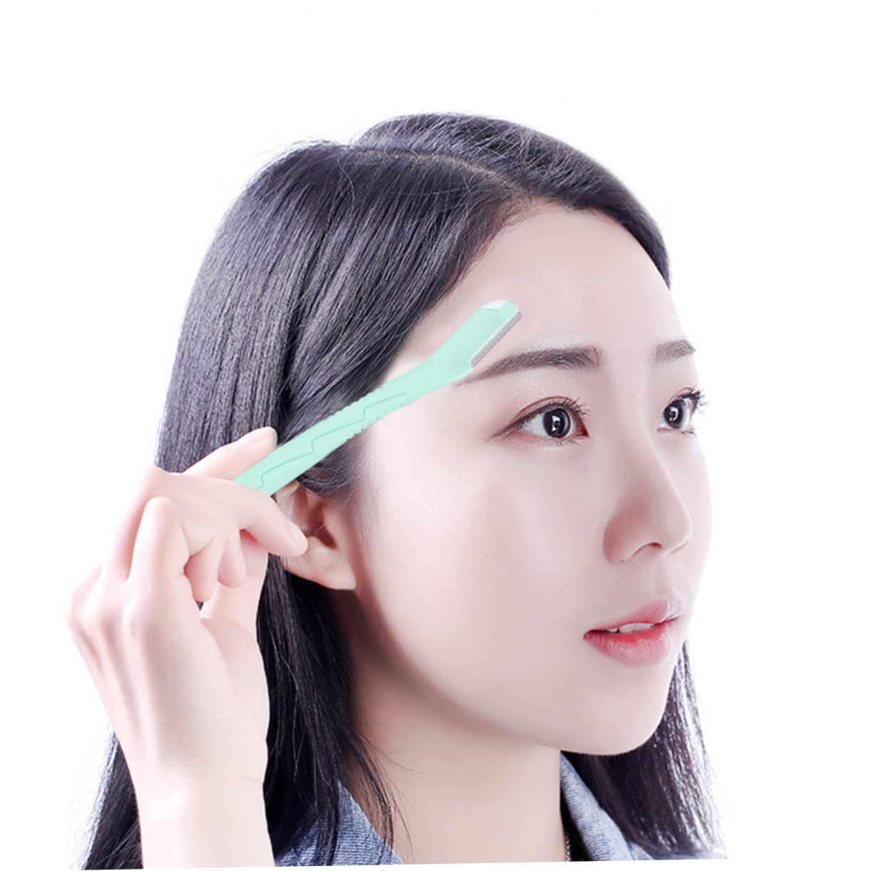 PLAFOPE Stylish Eyebrow Shaver Kit Sensitive Razor for Women Compact Easy to Clean Random Color