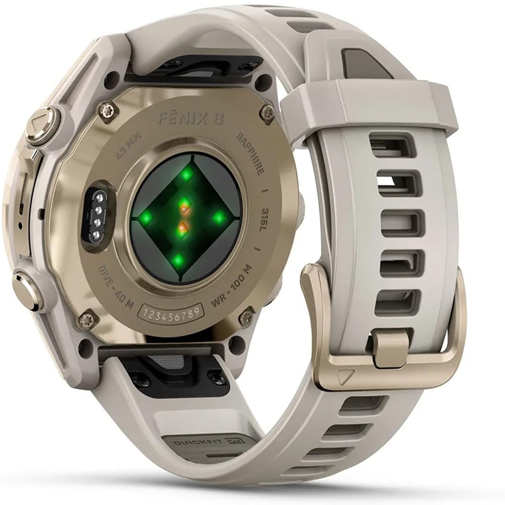 Amazon.com: Garmin 010-02903-10 Fenix 8 43mm GPS Smartwatch