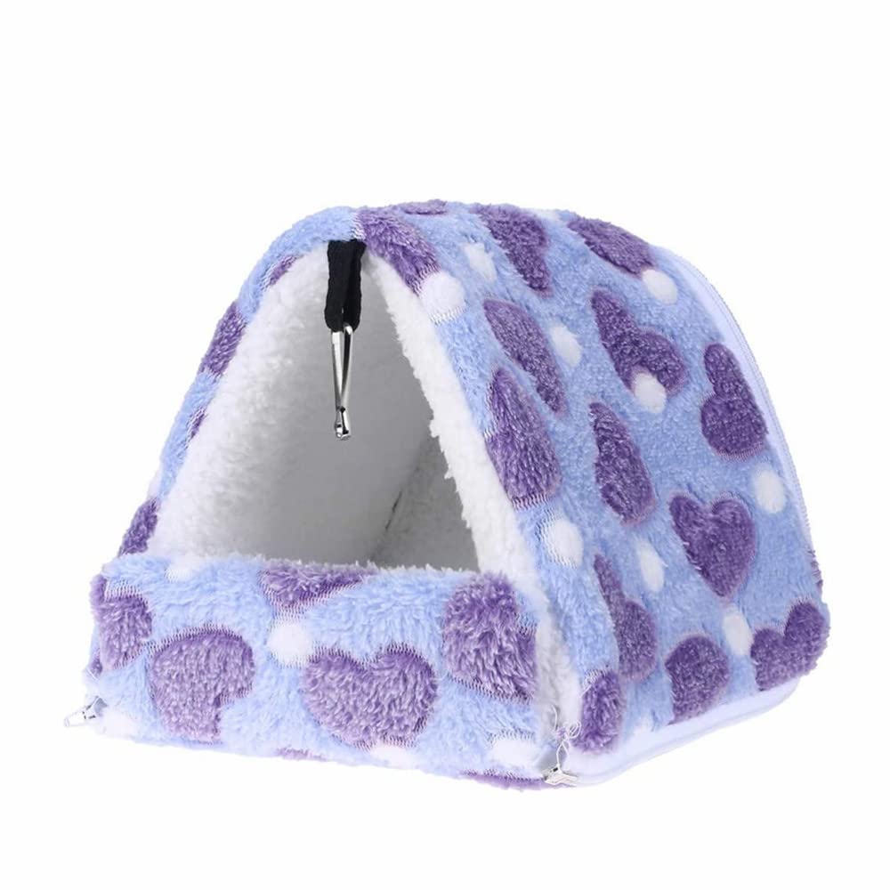 Voarge Hamster Hamaca, Cama para Animales Pequeños Portátil Casa de Invierno de Peluche, para Erizo Gerbils Chinchillas Ardillas Conejillos