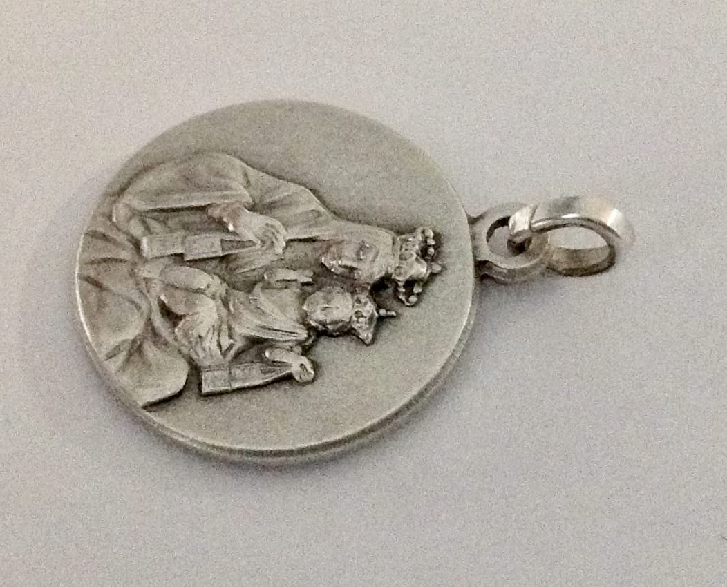 I G J 925 SrerlingSilber Skapuliermedaille des Karmels (Unsere Liebe Frau vom Karmel) - 100% Made in Italy