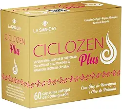 Ciclozen Plus (60 Cápsulas) - Auxilia nos sintomas de TPM e Menopausa, auxilia contra compulsão por doces, auxilia na qualidade do sono
