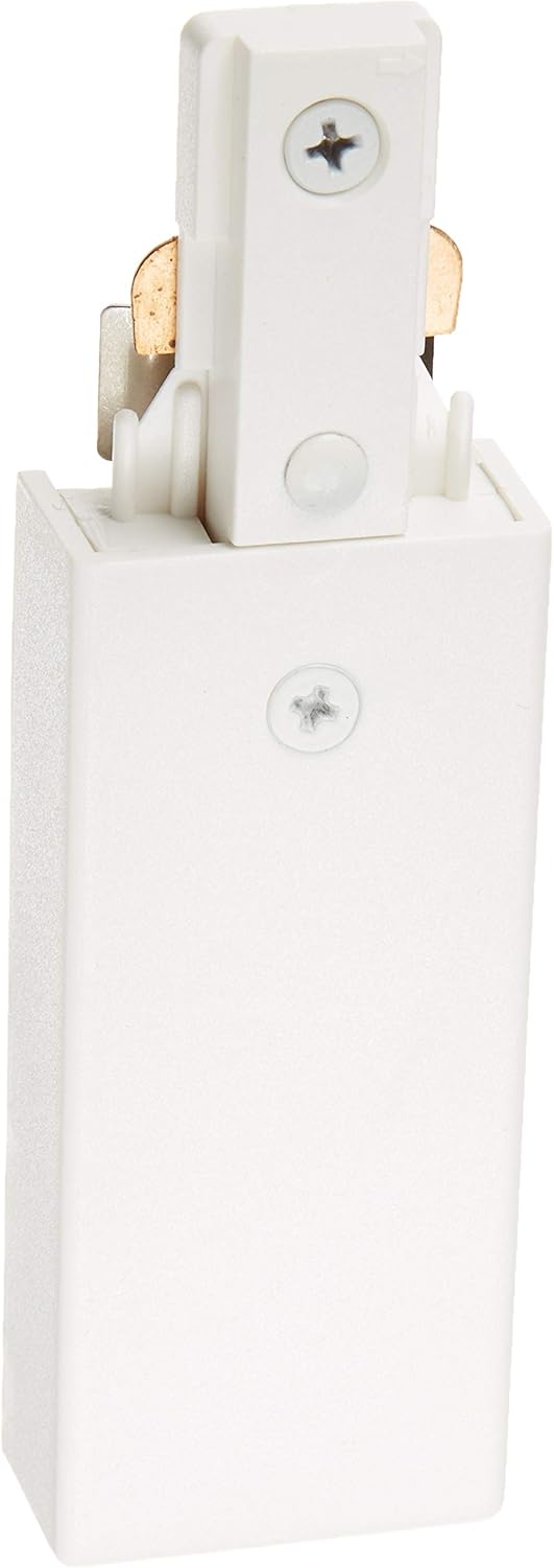 WAC Lighting J Track 120V Floating Canopy Connector to Power Track from Electric Box for J Style 2-Wire Track Systems in Brushed Nickel