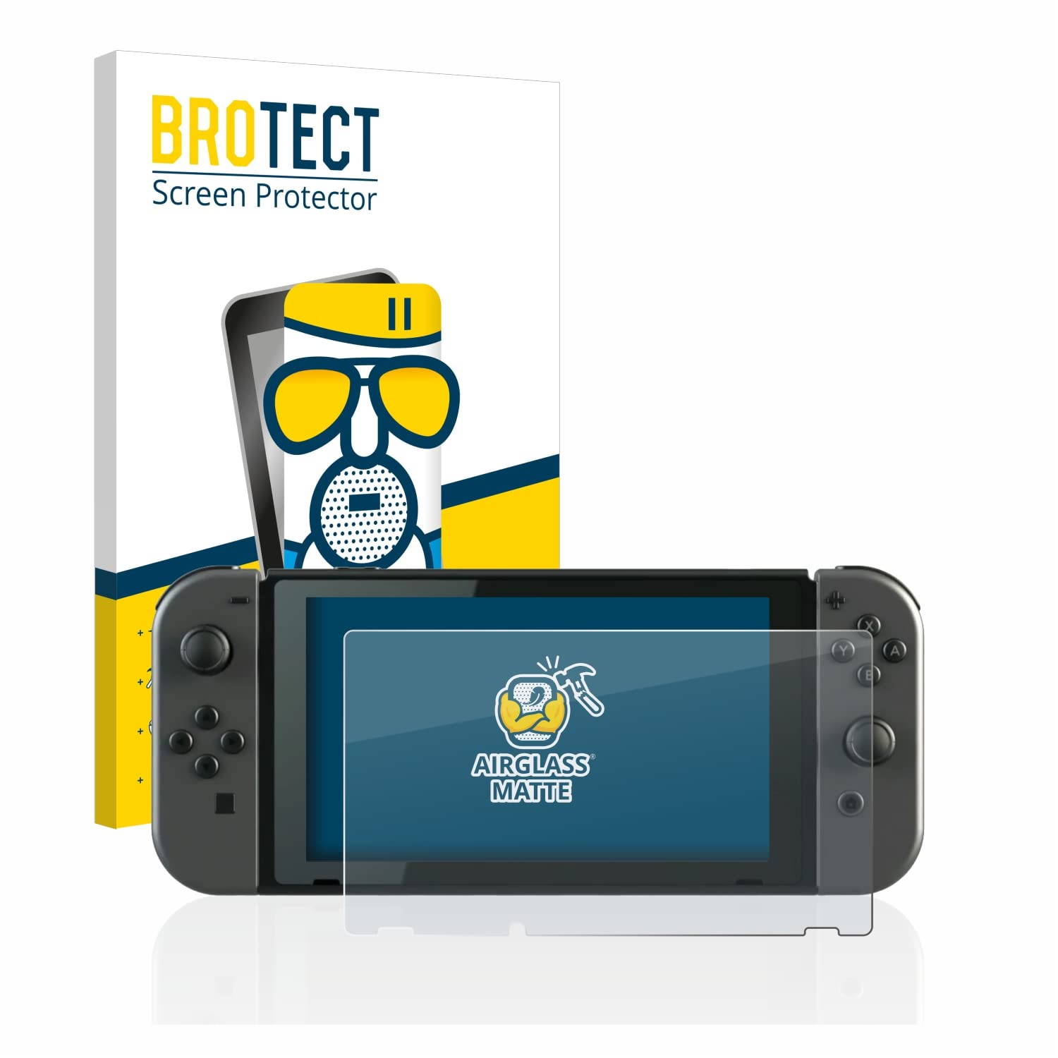 BROTECT Protector Pantalla Mate Cristal para Nintendo Switch Protección Anti-Reflejos