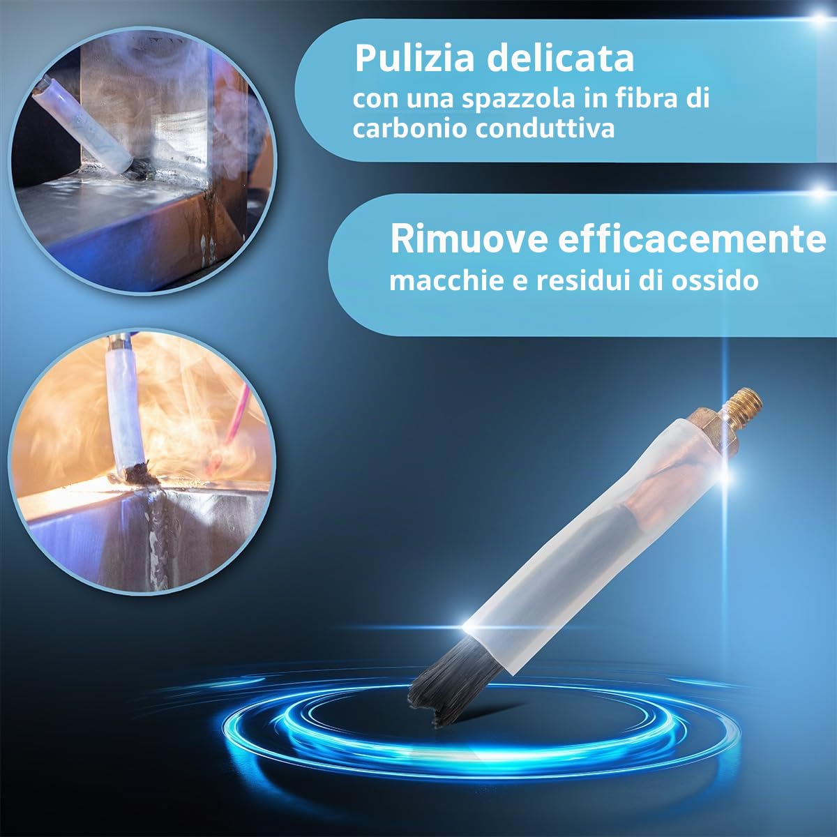 STAHLWERK SRG 300 Pro Dispositivo per la pulizia delle saldature – Dispositivo compatto di pulizia e decapaggio per pulizia elettrochimica, passivazione e finitura di saldature, 10-30 A, 230 V, 2,2 kg