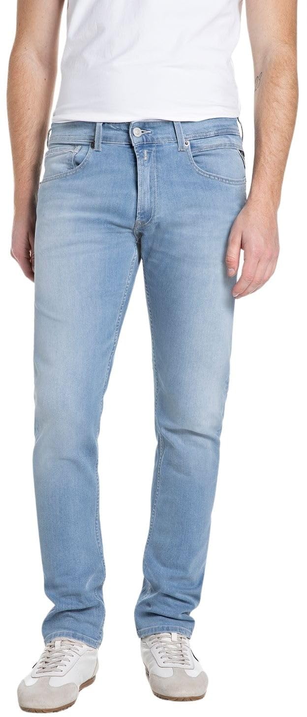 Replay Men's Jeans Grover Power Stretch, Light Blue 010 (Blue), 33W/34L