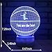 FlyonSea, Basketball Beside 7 Colors Change + Remote Control with Timer Night Light Optical Illusion Lamp As a Gift Ideas for Boys or Kids, Assorted/ Acrylic, Multicolor