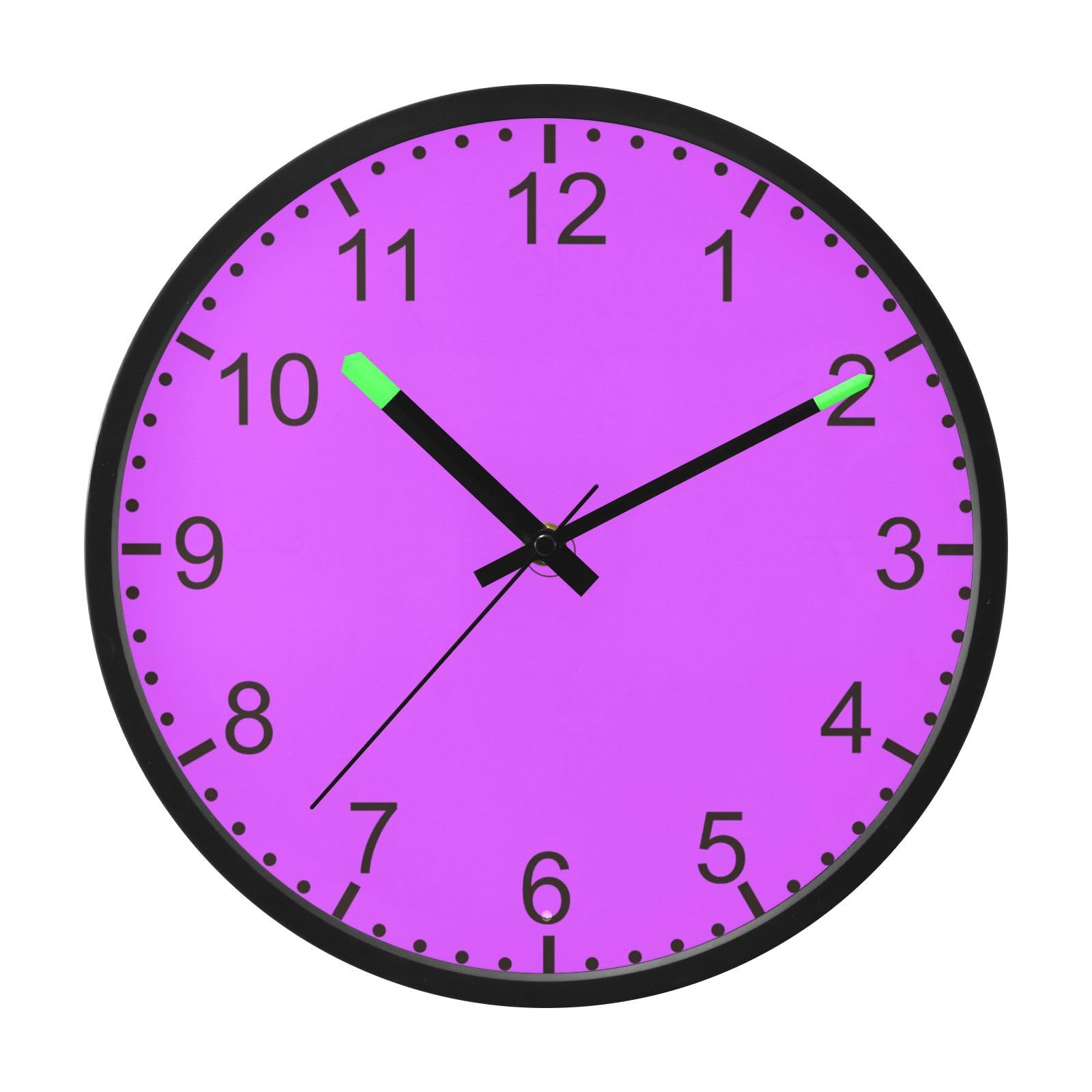 Horloge murale mauve ODAWA 30,5 cm à pile pour salon