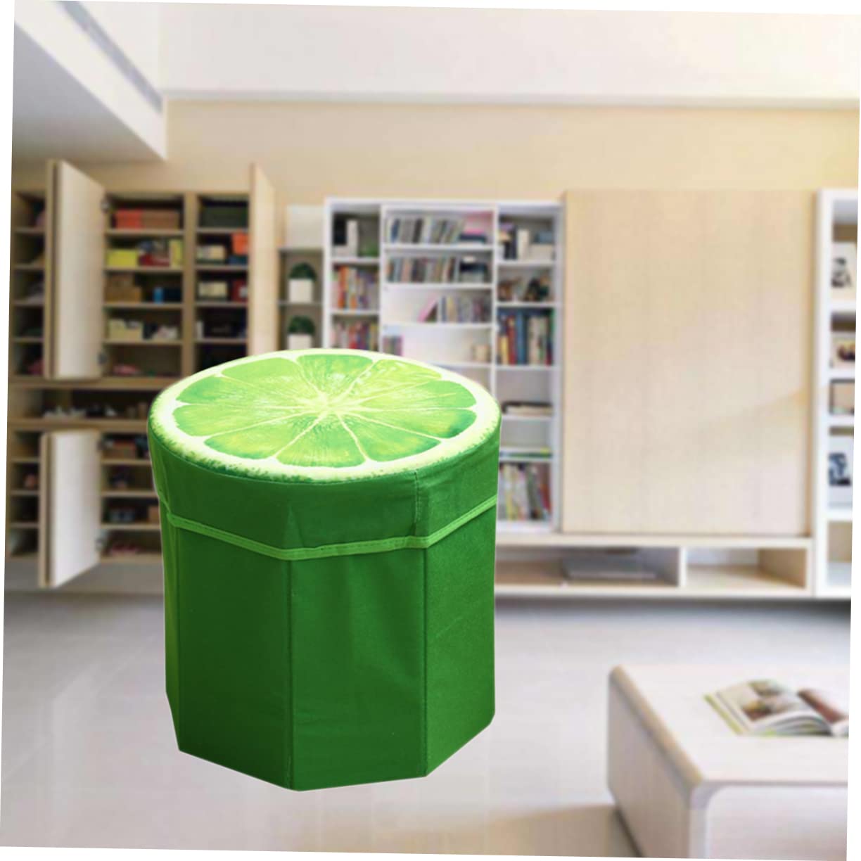 Genérico EscabelTaburete otomano Circular Plegable otomano Taburete Plegable para Lavabo Taburete otomano Redondo Taburete otomano de Frutas Taburete de Frutas