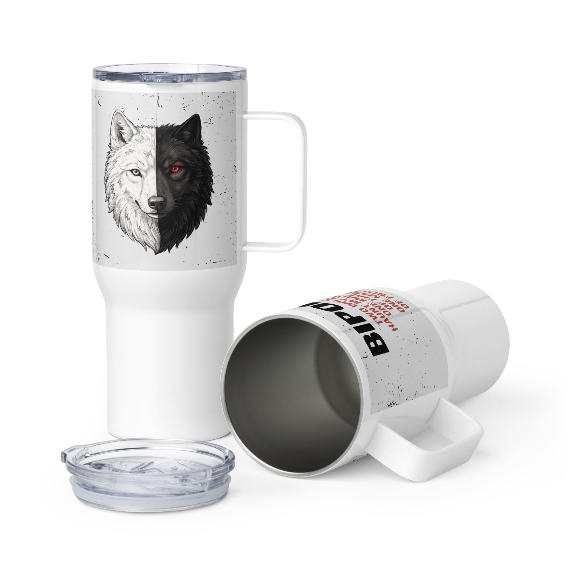 Taza de Viaje Trastorno Bipolar con Asa, Regalo para Adultos Bipolares