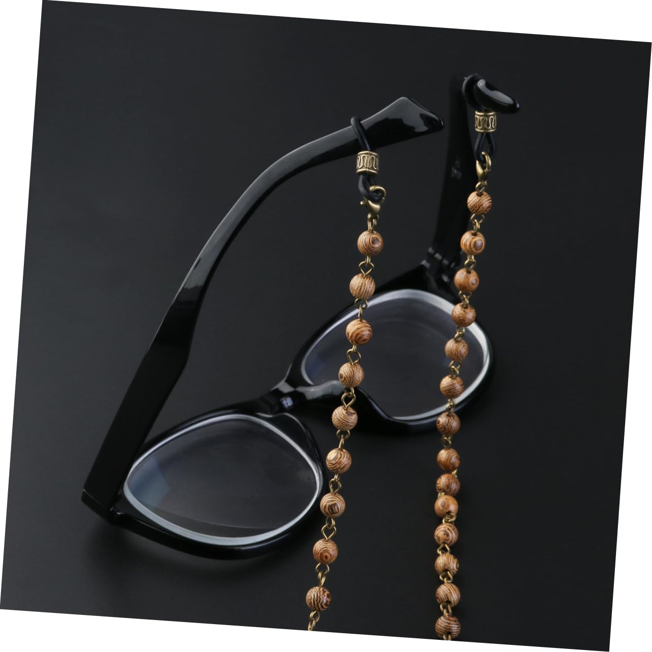 SHERCHPRY 2 Piezas cadena de cuentas de madera Gafas de sol cadena de anteojos de cuentas