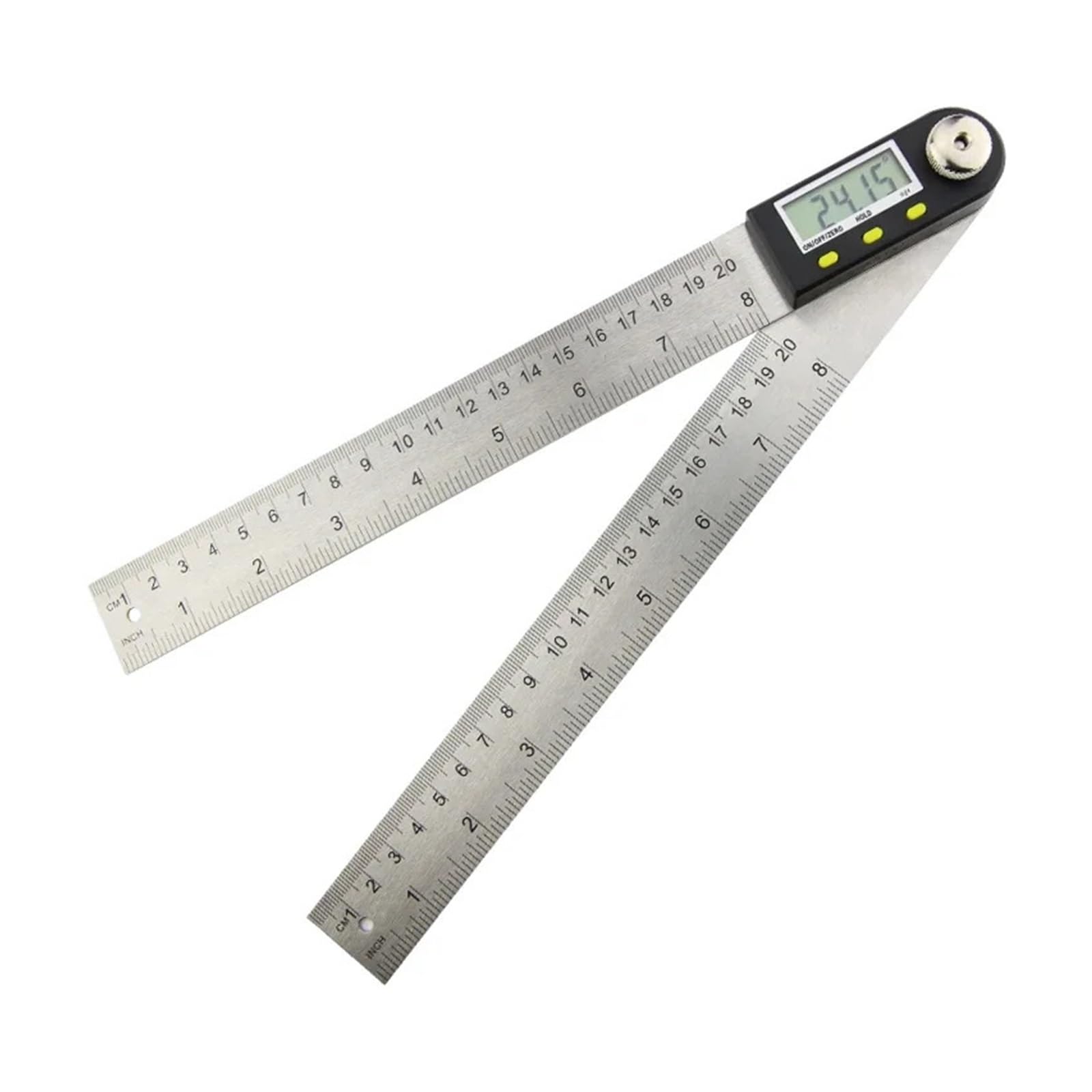 Bnvewr Black Digital Angle Finder, Digital Protractor Goniometer Electronic Carpenter Tools Goniometro Angle Finder Multi Measuring Ruler Meter,Inclinometer(0-200Mm)