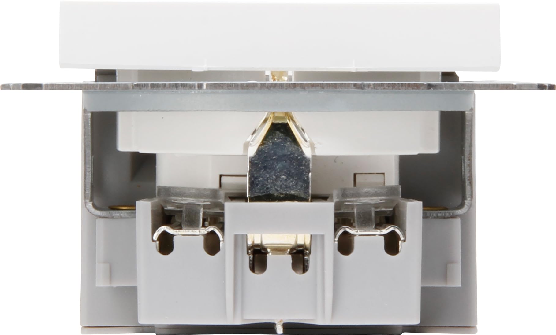 Kopp HK07 - Unterputz-Schutzkontakt Steckdose, USB C Ladebuchsen und USB A Ladebuchse, Ausgangsstrom Ladebuchsen max. 3A, 5V, 55x55mm Abdeckungen, Nennstrom 16A, Nennspannung 250V~, Farbe: reinweiß