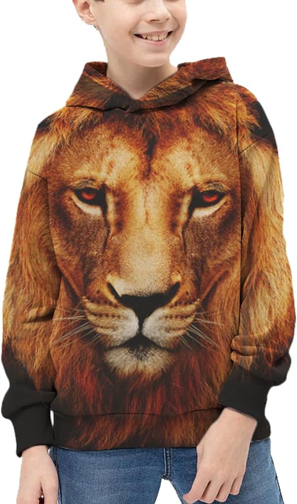 Neemanndy Kids Hoodie 3D Graphic Sweater with Pocket for Boys Girls 6-15 Years - Image 2