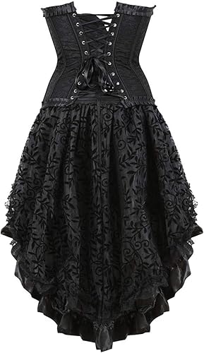 Miniatura 5 de Disfraz de cosplay punk de malla para mujer, corsé gótico, faja moldeadora, sexy, disponible en tallas grandes