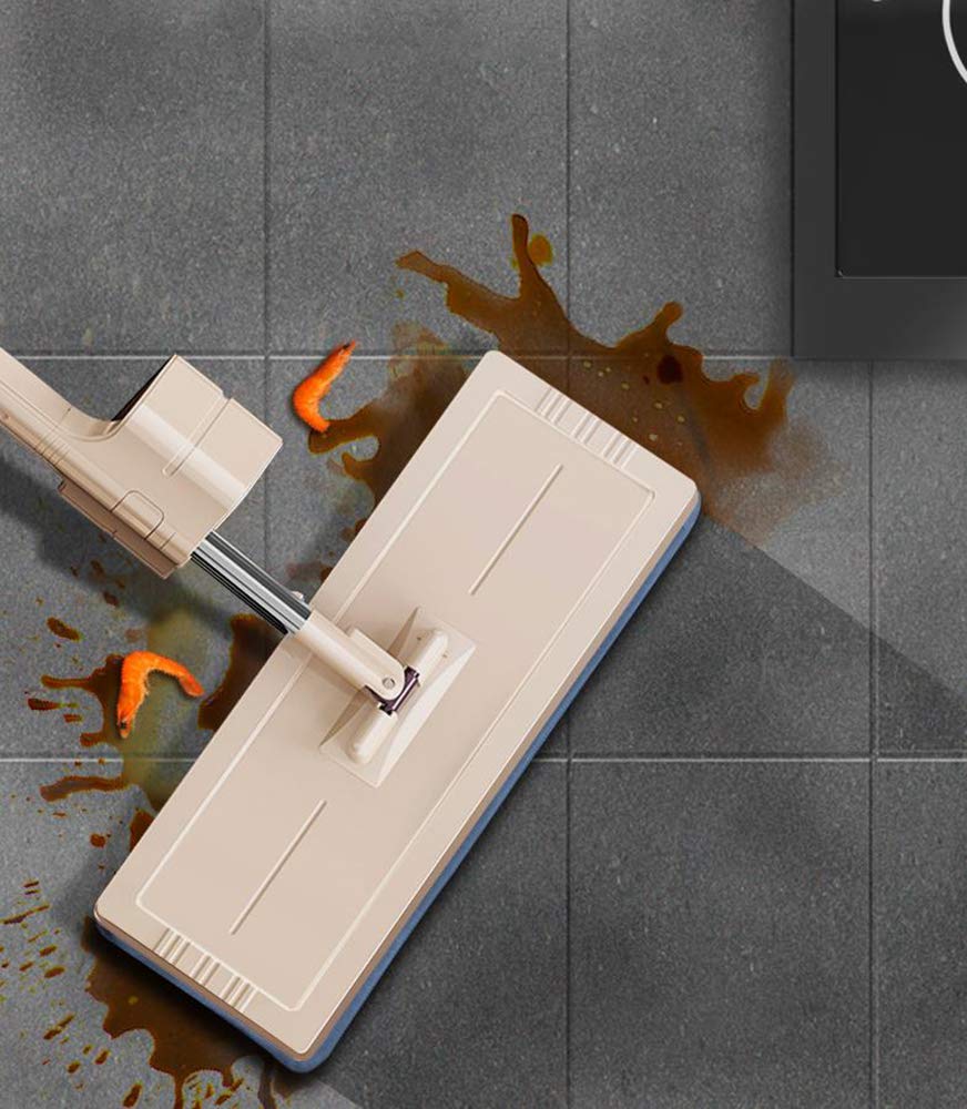 Touchless Mop Selbstreinigungssystem Wischmopp Inkl. Eimer/Reinigung Für Alle Arten Von Böden/Fliesen/Parkett/Linoleum/Laminat | Ersatzmop,B