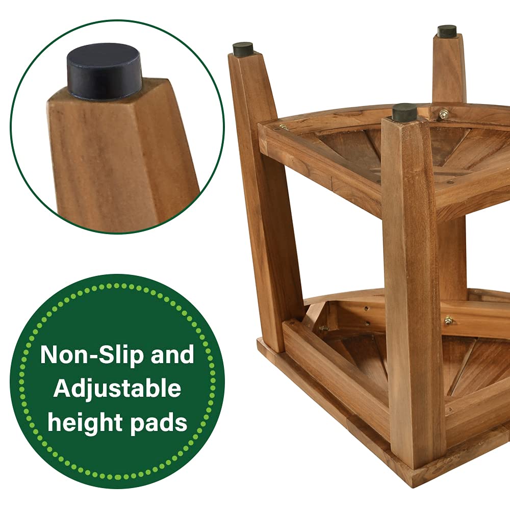 Buy Teak Shower Bench, Teak Shower Stool, 18" Teak Wood Bath Spa Shower