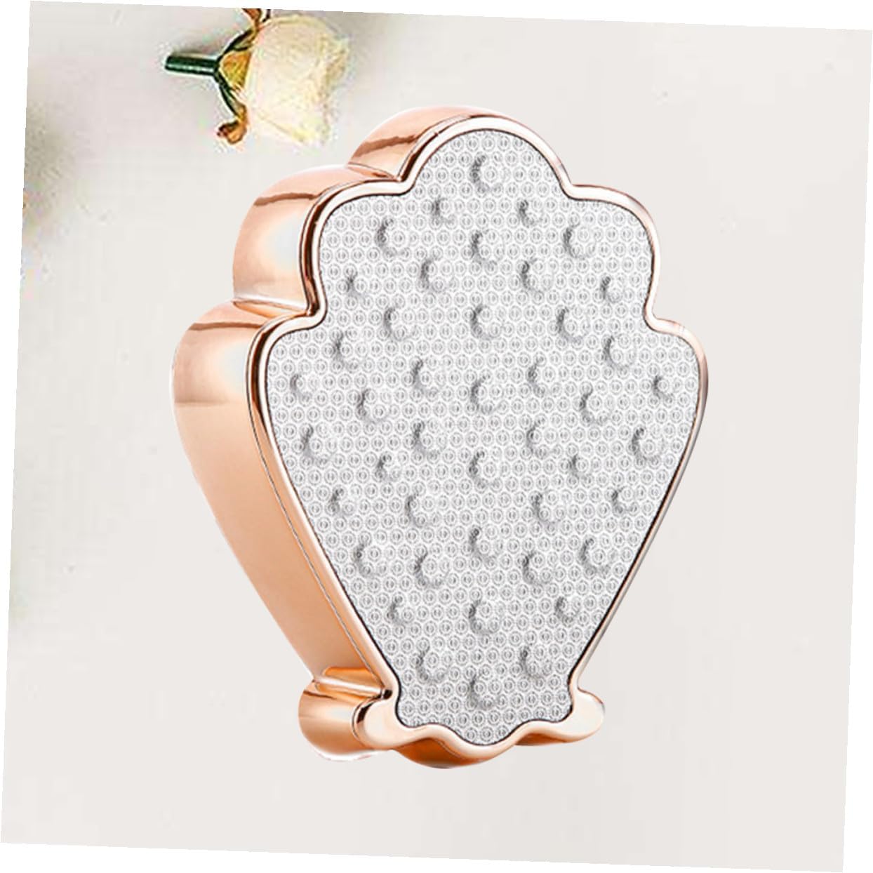Portable Foot Scrubber and Dead Skin Remover Metal Exfoliator for Calluses and Foot Care Golden Skin-Friendly