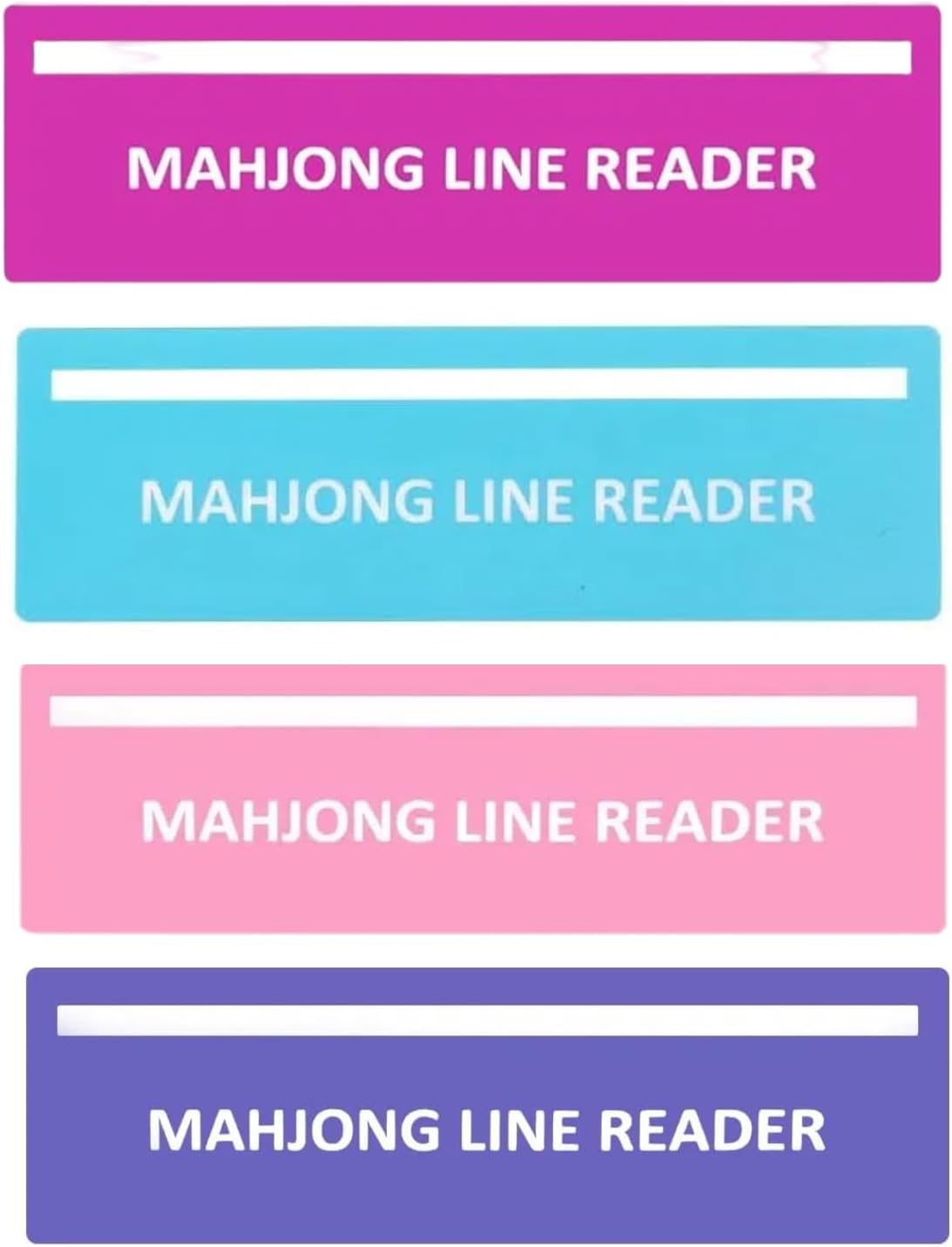 4pcs Mahjong Line Finder with Card Bag