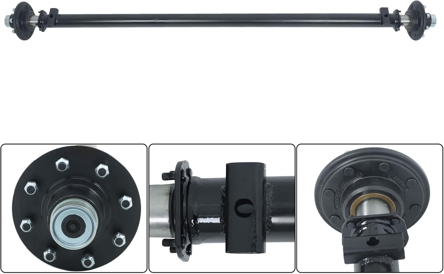 7000lbs Capacity Trailer Axle 8 Lug-6.5 Trailer Axle 85 Hub Face 70 Spring Center