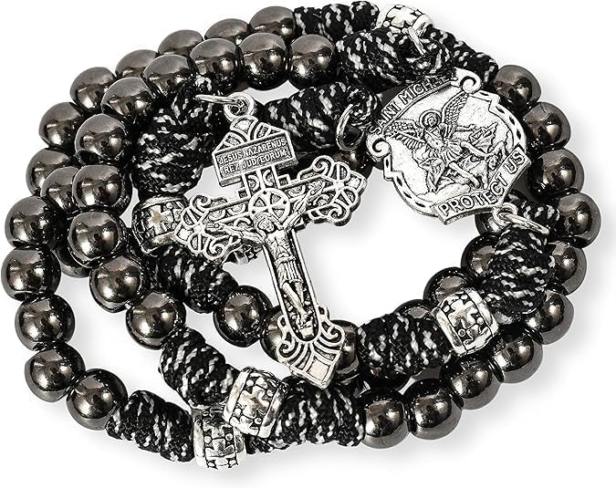Black Alloy Beads Rosary