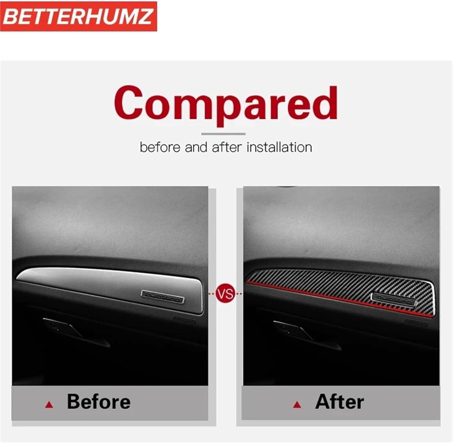 for Q5 8R SQ5 Carbon Fiber Dashboard Door Panel Trim Strips Instrument Decoration Stickers Car Interior Tuning Accessories(E)