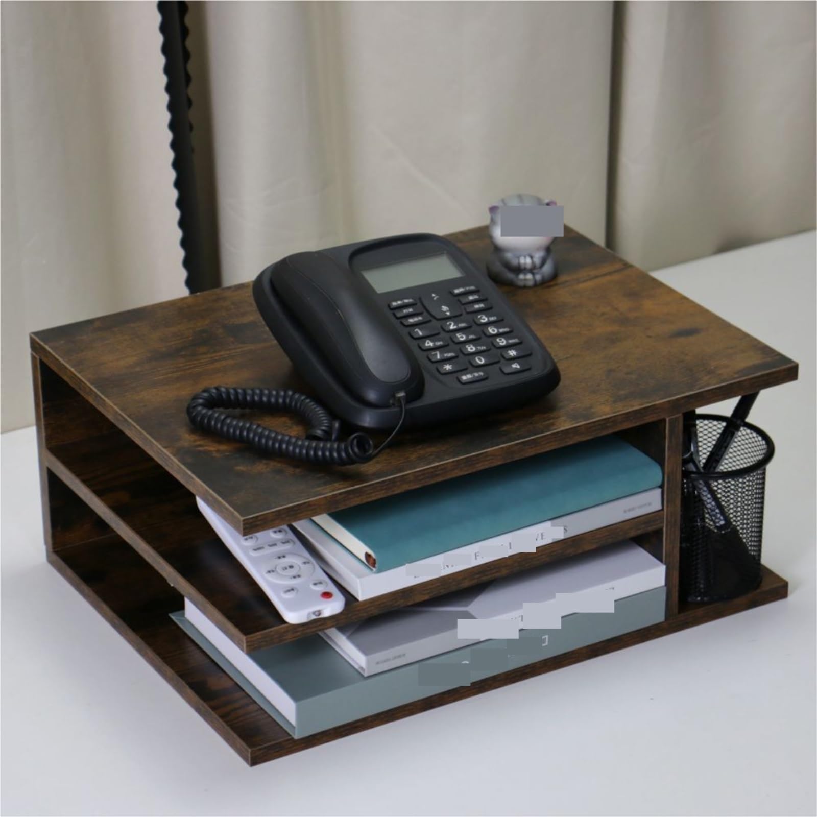 Soporte Impresora Estantería De Escritorio Varios Niveles For Impresoras Y Archivador Estante(Black)