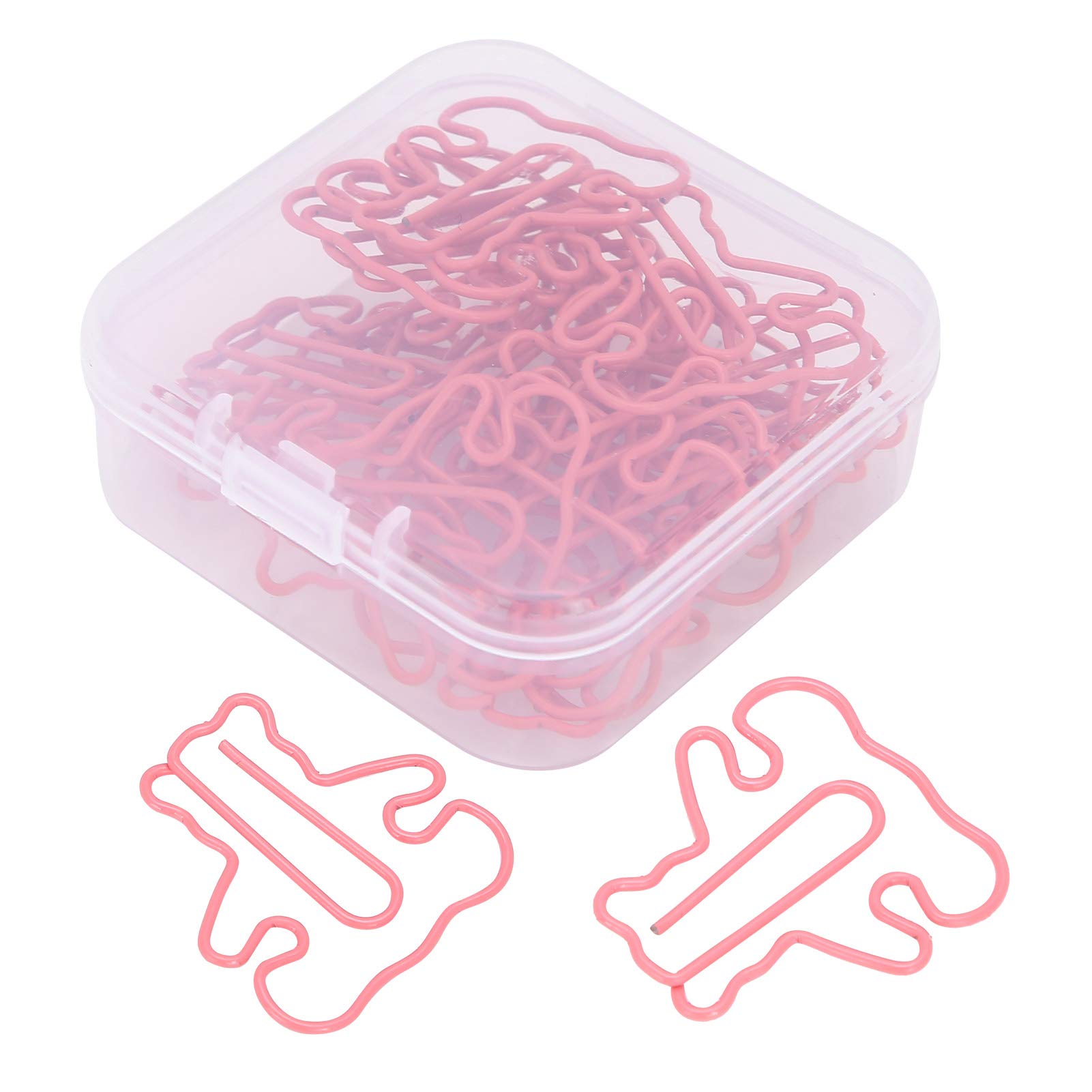 Fdit Craft Paperclip, Bear Paperclip, 30Pcs Portable Bear Shaped Paper Clip for Home Photo
