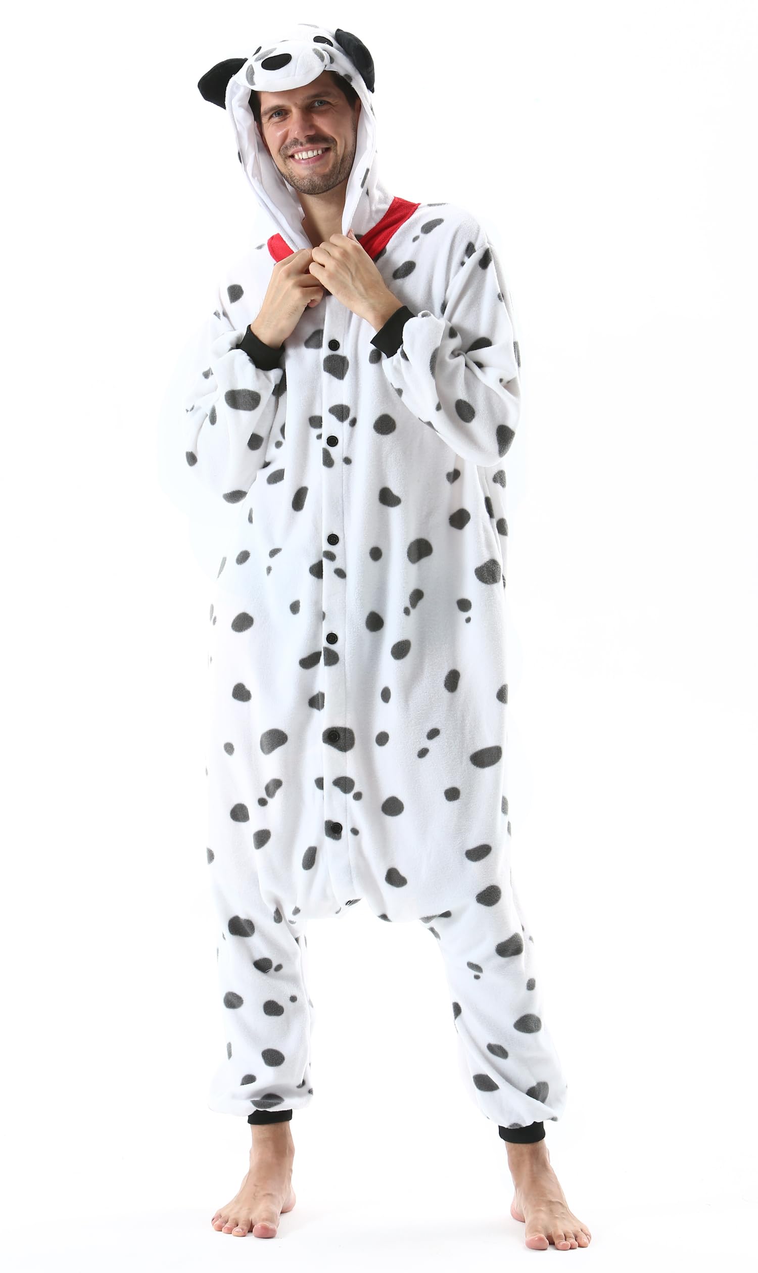 Marca: SimZoo SimZoo Adulto Disfraz Pijama Unisex Pijama Kigurumi Onesie para Carnaval Halloween Cosplay Ropa de Dormir Traje de Disfraz para Navidad Festival Mujer y Hombre in use