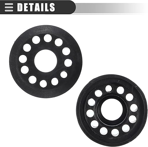 Miniatura 6 de Motoforti Buje de enlace de caja de transferencia, para Dodge para Ram 2500 2003-2008, goma, 52105555AA 55366066AB, negro, 2 piezas