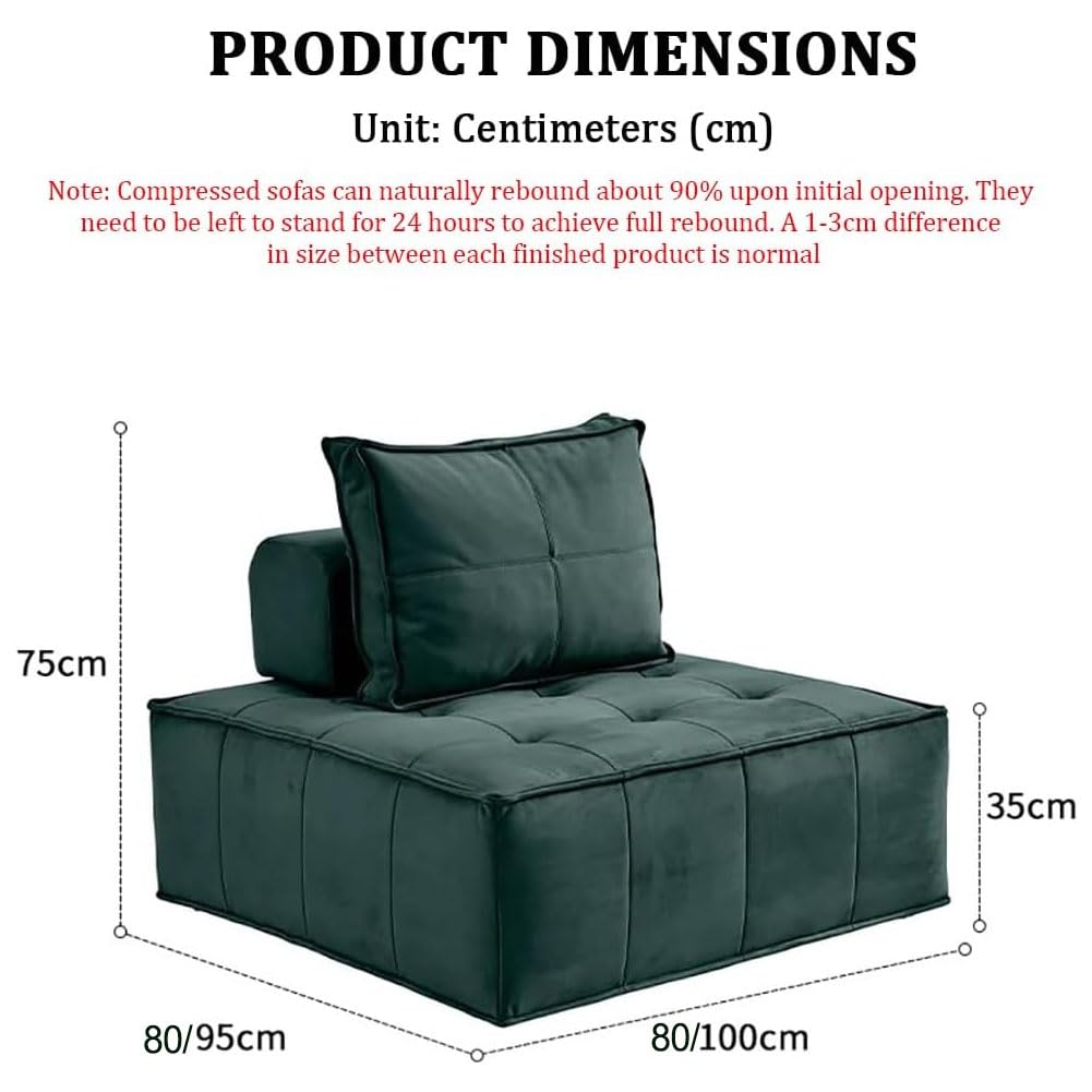 Sofa rozkładana, rozkładany fotel podłogowy, modułowa pojedyncza sofa, kompaktowa konstrukcja, idealna do małych przestrzeni, wszechstronne rozwiązanie materaca dla gości i relaksu