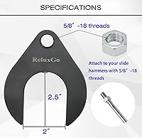 Vista 4 de Herramienta de extracción de eje CV interno ReluxGo de 48 mm con tuerca, accesorio de polea de eje de transmisión delantero, se ajusta a martillos