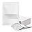 FireKylin 100 Pcs Resealable bags,5.5 x 7.9 Stand Up White Paper Bags with Matte Window, Zipper Food Storage Bags for Packaging Products, Reusable, Sealable