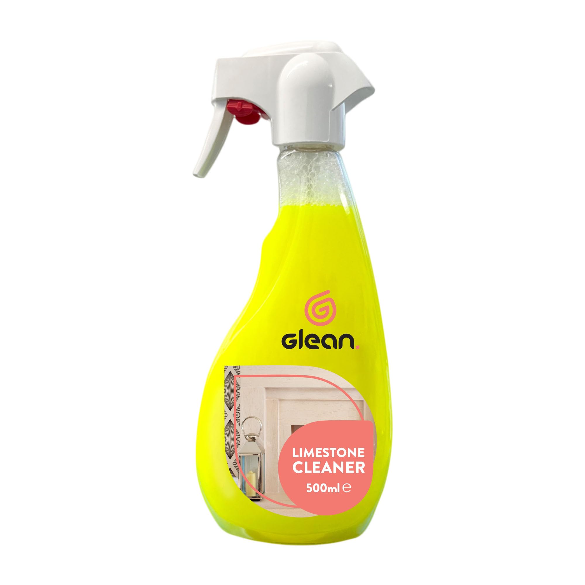 GLEAN Limestone Cleaner Spray | 500ml | Effective Natural Stone Fireplace Detergent | Limestone Stain Remover for Fireplaces, Hearths, Slate & Mantles | Cleans Soot, Smoke, Grease & Tar