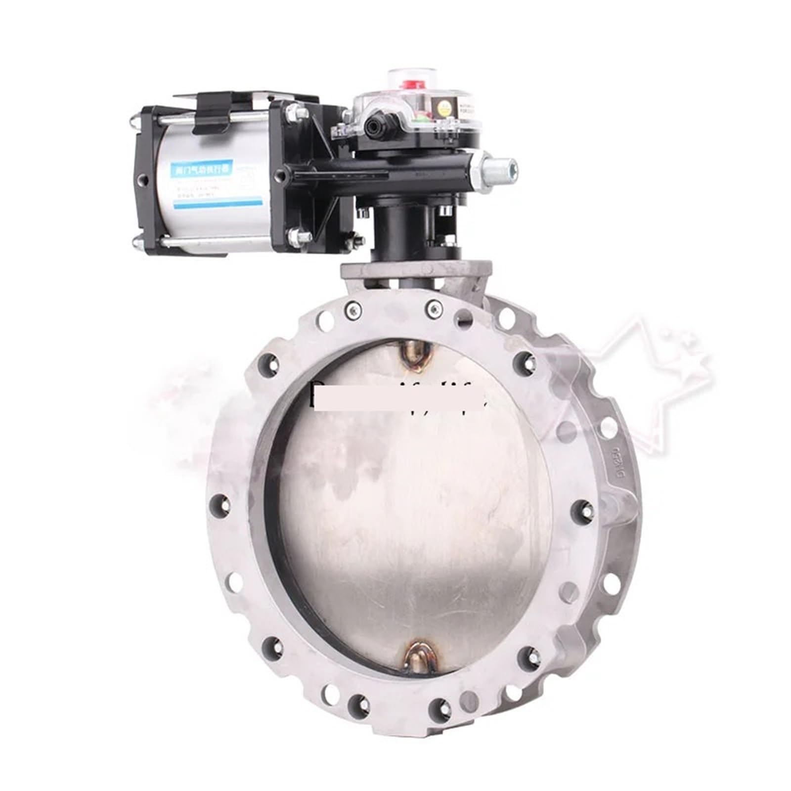 Vanne papillon pneumatique alu DN100 DN200 DN300 pour silo à ciment