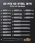 Fanttik S2 Pro Electric Screwdriver, Cordless Screwdriver Set, 7 Torque Settings, 0.5 to 6N.m, 20 Magnetic Bits, 1/4''Hex Shank, with 90° Angle Adapter, for Furniture, Household Repairs (Deep Grey)