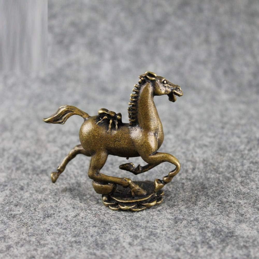 Sculpture Bust Handmade Sculptures Copper Horse Figurine Miniature Decor Statue