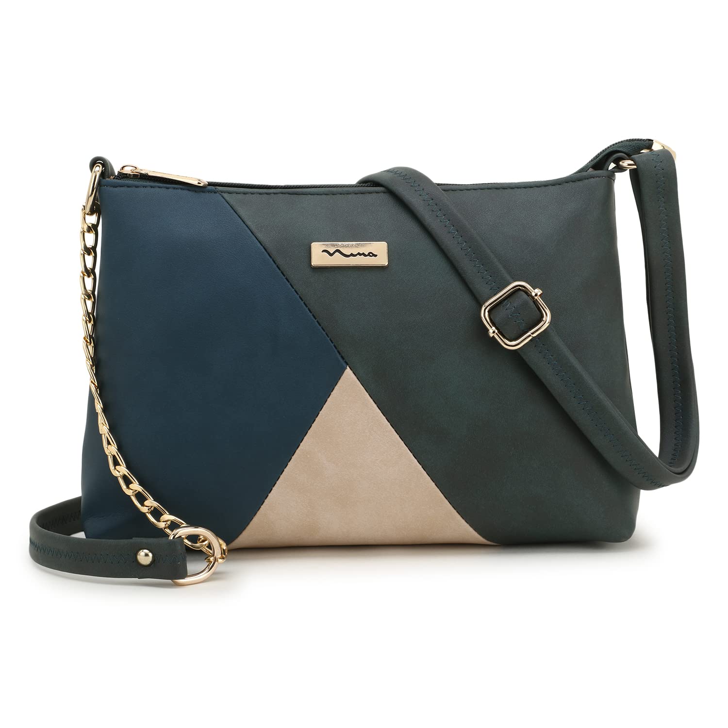 Shining Star Womens PU Structured Quilted Sling Bag (Dark Green) (B09QCMRX1T) Amazon Price History, Amazon Price Tracker