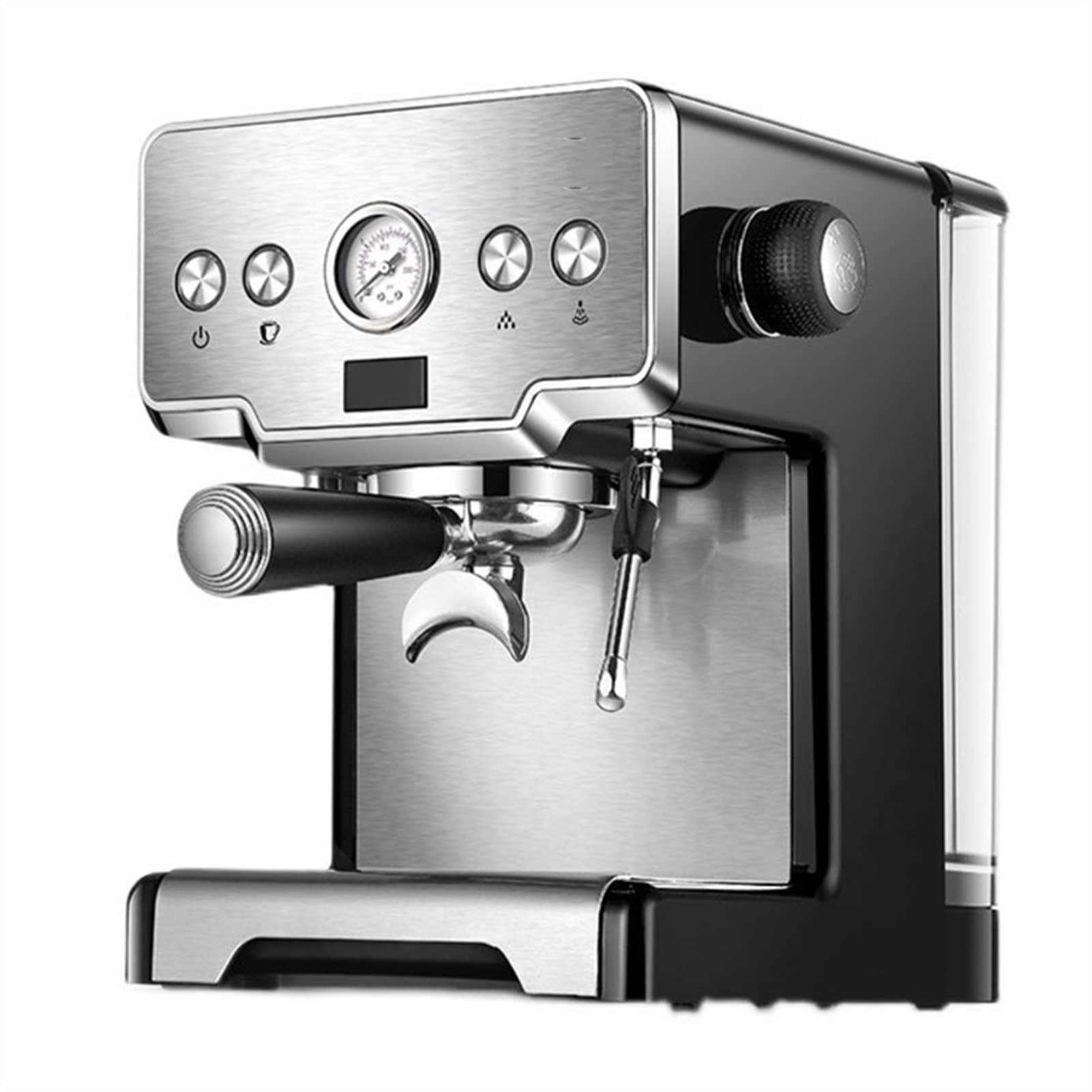 Cafetera Espresso de 15 Bares, cafetera con vaporizador Leche y Capuchino, depósito Agua 1, 7 l, para Baristas domésticos, 1450 W.